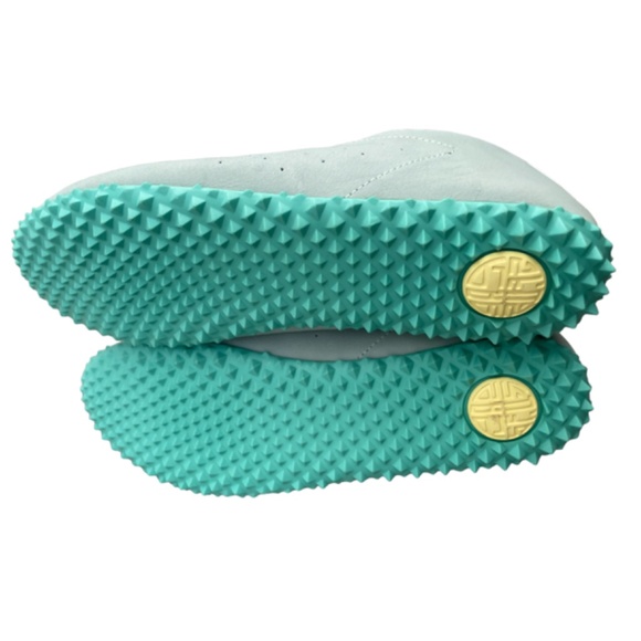 Plae Sun Amped Aqua Leather Sneakers Size Womens 7 - Picture 5 of 9